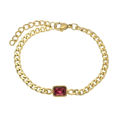 Afbeelding van Classic Miracle iXXXi Armband Goud/Emerald