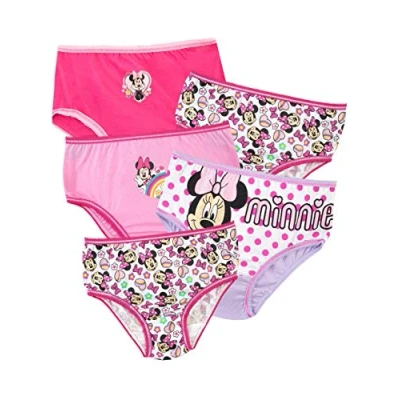Afbeelding van Disney Slipje verpakking met vijf Minnie Mouse meisjes, Meerkleurig