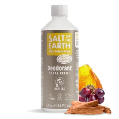 Afbeelding van Salt of The Earth Amber &amp; Sandalwood Deodorant Refill 500ml