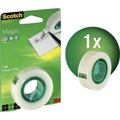 Image de Scotch Ruban Invisible Magic 19mmx25m le rouleau recharge