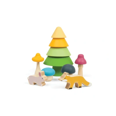 Afbeelding van BigJigs Stapelspel Bosvriendjes Vanaf 12mnd