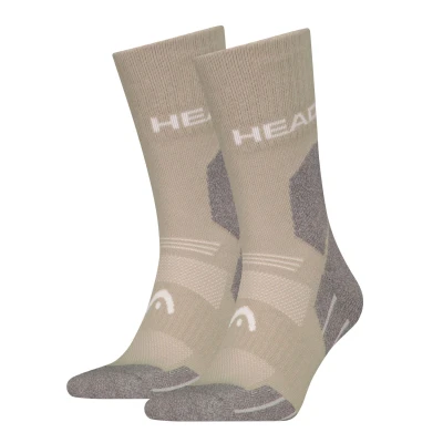 Afbeelding van Head Hiking 2 Pack Crew sokken Alle klimaten 38 Taupe