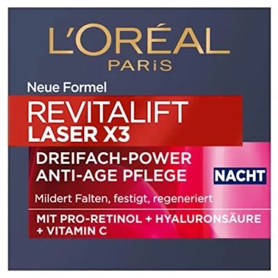 Afbeelding van L&#039;ORÉAL PARIS Nachtcrème Revitalift Laser X3, 50 ml