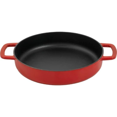 Afbeelding van COMBEKK Sous Chef Koekenpan Dubbel Handvat 24CM Rood