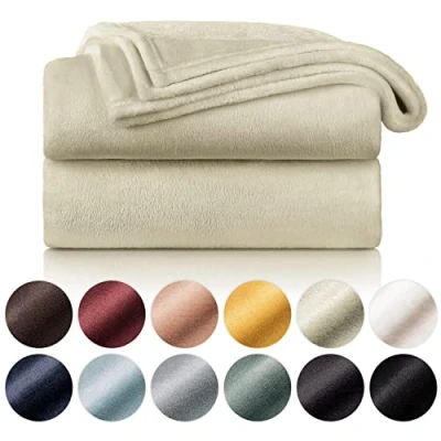 Afbeelding van Blumtal Fleece Deken Super Zacht Plaid 150x200 cm Zand