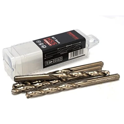 Afbeelding van Ferrcan Boor voor metaal HSS DIN338 M35 kobalt 7 10 mm (pak van 5 stuks) (7 mm)