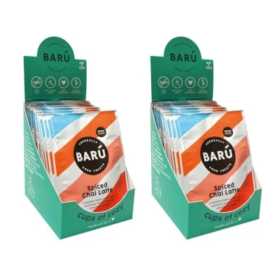 Image de Barú Spiced Chai Latte 24 sachets x 20 g Préparation instantanée au thé noir, cannelle &amp; épices Vegan, naturel, sans arômes artificiels Fait main en Belgique