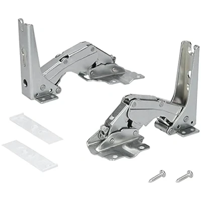 Afbeelding van Kenekos Set van 2 deurscharnieren voor Bosch Siemens 00481147/481147 Neff AEG Electrolux 407131425/8 Miele 5546050 Source Constructa Balay vriezer