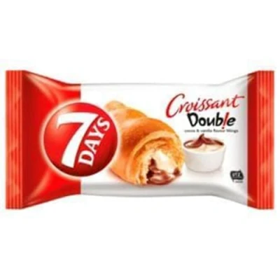 Afbeelding van 20 verpakkingen van 60 g Crossaint 7 Days Double Vanille Kakao 1,2 kg, 2 dozen