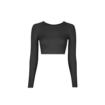 Afbeelding van Snocks Langarm Longsleeve, Dames, Maat: Large, Schwarz