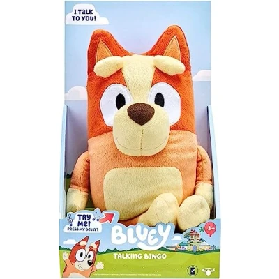 Afbeelding van Bluey 30 cm sprekende knuffel, groot formaat, officieel figuur om te verzamelen