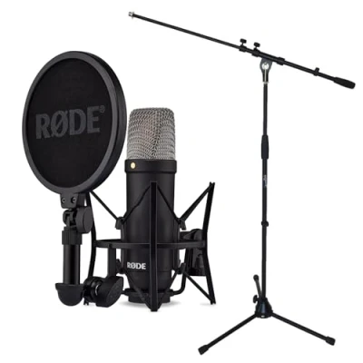Afbeelding van Rode NT1 Signature Black condensatormicrofoon + Keepdrum voet