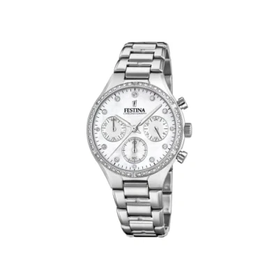 Afbeelding van Festina Boyfriend Collection Chronograaf, Dames, Maat: One Size, Mother of pearl