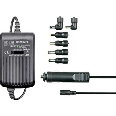 Afbeelding van VOLTCRAFT SMP 45 USB Laptop netvoeding W 9.5 V/DC, 12 15 16 18 19 20 V/DC 3 A