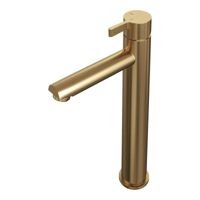 Afbeelding van Brauer Gold Edition Wastafelmengkraan opbouw hoog model E PVD geborsteld goud