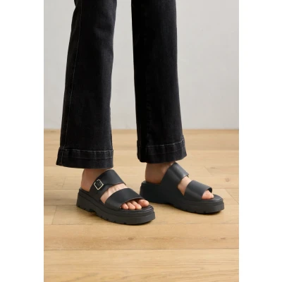 Afbeelding van Geox D Adacter S Muiltjes, Dames, Maat: 38, Black Leer