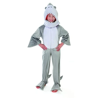 Afbeelding van Bristol Novelty Pluche haai met kop (128 cm), CC052, grijs, medium, 128 cm
