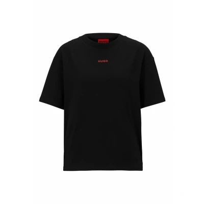 Afbeelding van HUGO BOSS dames Shuffle pyjamatop met logo in de kleur Zwart, maat: M