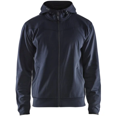 Afbeelding van Hoodie met rits 3363 marineblauw/zwart