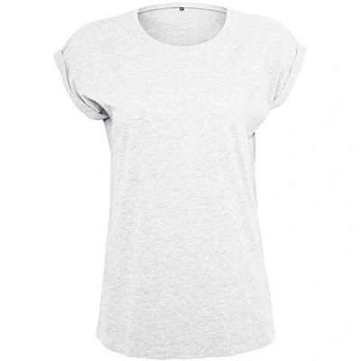 Afbeelding van Build Your Brand T shirt voor dames met verlengde schouder