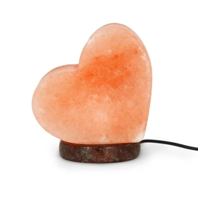 Afbeelding van Legami Zoutlamp, chromotherapie, hartvorm, lichteffect, warm wit licht, Himalayan natuurlijk zout, 11 x 12 7,5 cm