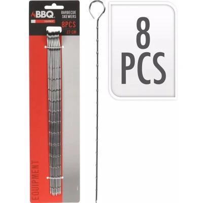 Afbeelding van BBQ pennenset van 8 sts 27 cm