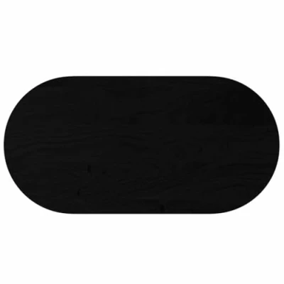 Afbeelding van vidaXL Tafelblad 120x60x4 cm ovaal massief eikenhout donkerbruin