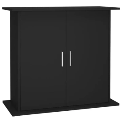 Afbeelding van Aquariumstandaard 81x36x73 cm bewerkt hout zwart