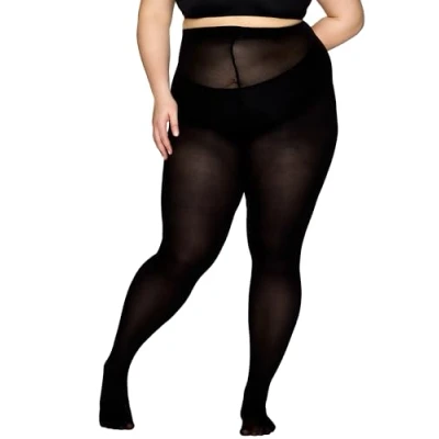 Afbeelding van Vogue Curvy Panty, ondoorzichtig, groot, mat, 60 stuks, Zwart 1210
