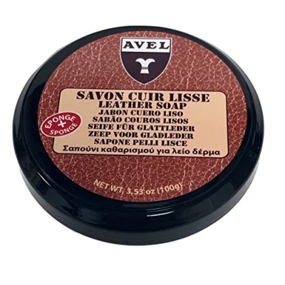 Afbeelding van Avel Leerzeep 100 ml pot reinigingszeep voor glad leer