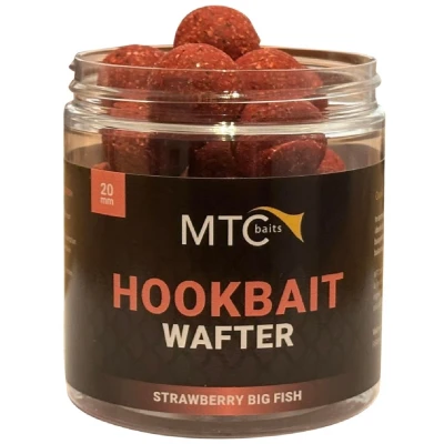 Afbeelding van MTC Baits Strawberry Big Fish Hookbait Wafter 20mm Hookbaits