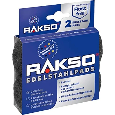 Afbeelding van RAKSO RVS staalwol pads extra fijn
