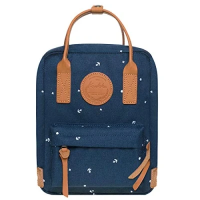 Afbeelding van Kaukko: Chique, stijlvol rugzakje; voor op school, werk en reis; met vak een laptop veilig opbergvakje rits aan de binnenkant; om dagelijks te gebruiken, Blauw [k1007 5], 8.26&quot; x 4&quot; 10&quot;, Rugzak