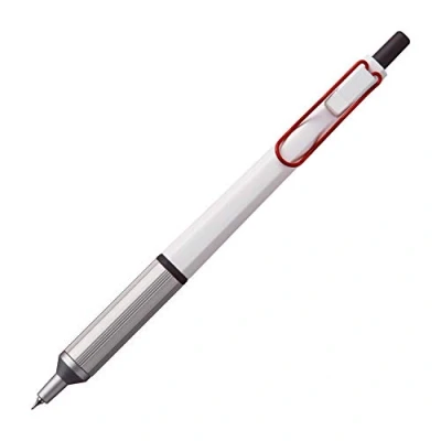 Afbeelding van Uni Jetstream EDGE balpen op oliebasis, 0,28 mm, wit rood (SXN100328W.15), zwart