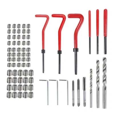 Afbeelding van CLKE Gerapporteerd net, Helicoil, Helicoil M5 M6 M8, schroefdraad, 75 stuks reparatie van Schroefdraad M8 Reparatieset inzetstuk
