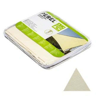Afbeelding van Schaduwdoek driehoek Perel 5 x meter (Waterafstotend, Crème)