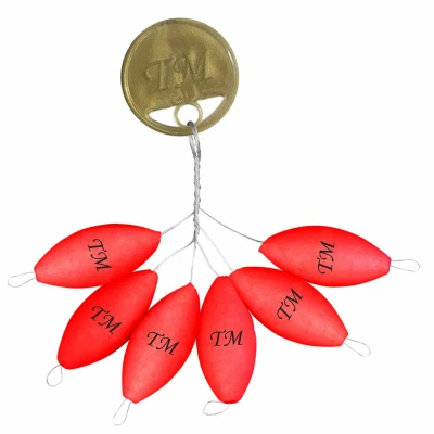 Afbeelding van Trout Master Rugby Pilots Floats (6 pcs) Maat : Yellow (12x26mm)