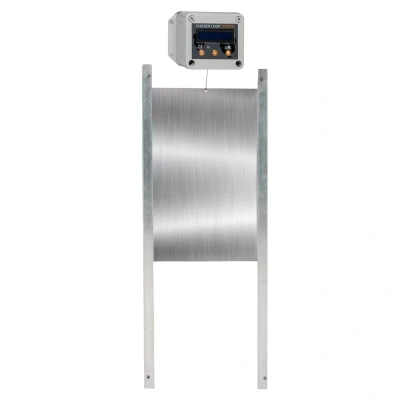 Image de Porte automatique poulailler programmable heure et luminosité extérieure 22x33 CM
