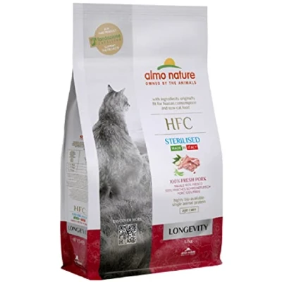 Afbeelding van Almo Nature HFC Longevity Sterilised Senior Kattenvoer Vers Varkensvlees 1,2 kg