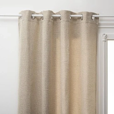 Afbeelding van Decoratief gordijn, linnenlook, polyester, 260 x 140 cm