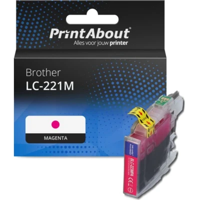 Afbeelding van Huismerk Brother LC 221M Inktcartridge Magenta