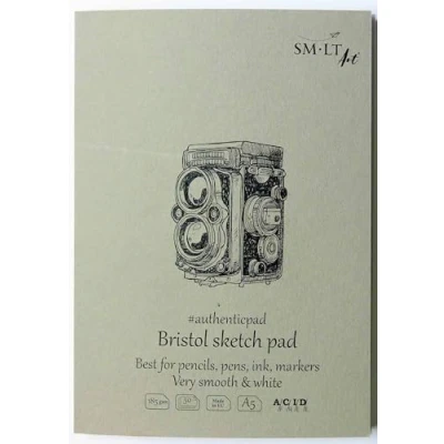 Afbeelding van SMLT Papierblok Bristol A5 185gr 50 vel