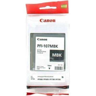 Afbeelding van Canon PFI 107MBK Inktcartridge Mat zwart