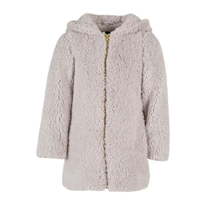 Afbeelding van Urban Classics Sherpa Winterjas voor kinderen, Maat: 122/128, Warmgrey