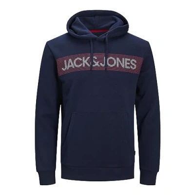 Image de JACK &amp; JONES Hoodie Logo Hoodie, Bleu/Navy Blazer, XS