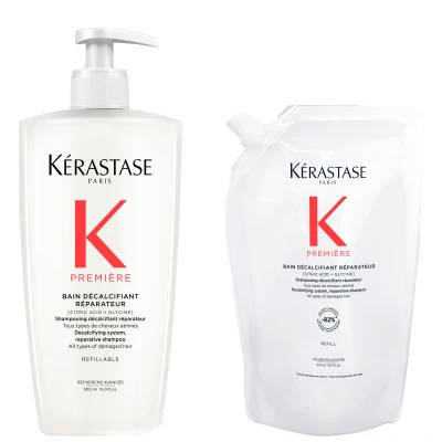 Afbeelding van Kérastase Première Bain Décalcifiant Shampoo 500 ml + Refill Voordeelset