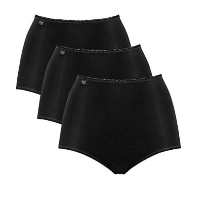 Image de Sloggi Lot de 3 slips pour femme, Noir, 44