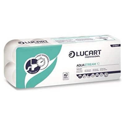 Afbeelding van LUCART Aquastream, 120 rollen, 2 laags, 200 vellen per rol, 811b67