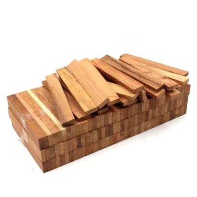 Afbeelding van 80 stuks houten stangen 22 x 8 160 mm Exotic knutselblokken bulk voor doe het zelf knutselstangen (exotisch mm)