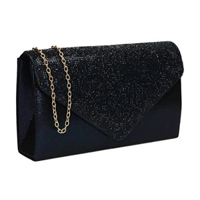 Afbeelding van SwankySwans Pheobe dames clutch M, Navy Blauw